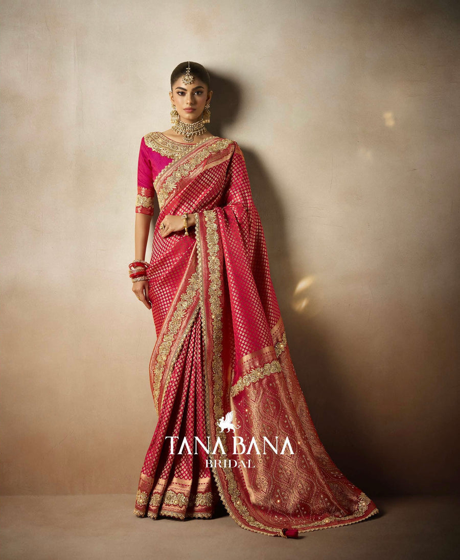 PURE SATIN SILK SAREE WITH HEAVY MOTI & ZIRCON WORK. FULL SAREE HEAVY EMBROIDERY LACE WORK EXCLUSIVE WAIST BELT