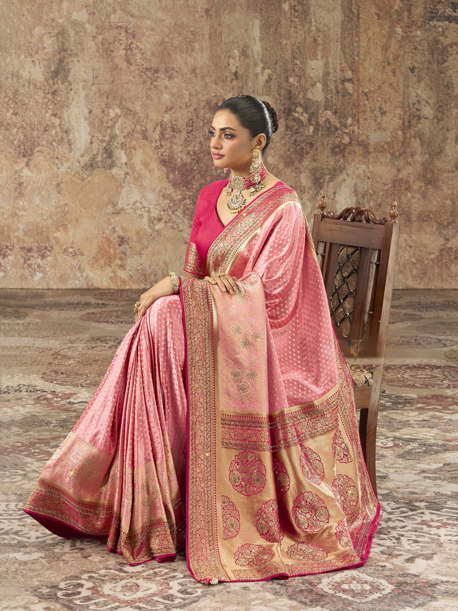 PURE SATIN SILK PREMIUM & ELEGANT SAREE